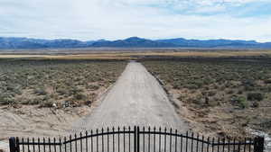 Gated entrance to subdivision
