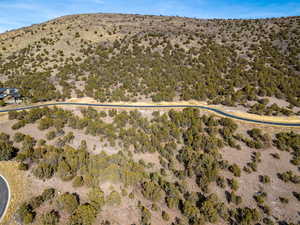 View of mountain background with a desert landscape
