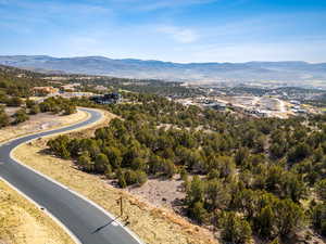 Bird's eye view of mountains