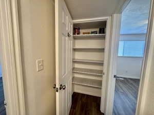 View of storage closet