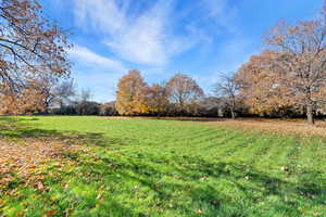 View of grassy yard with a rural view
