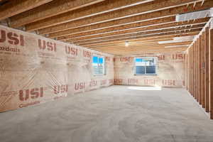 View of below grade area