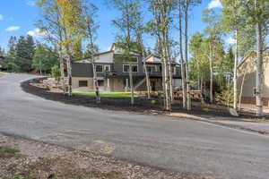 View of front facade with stairway