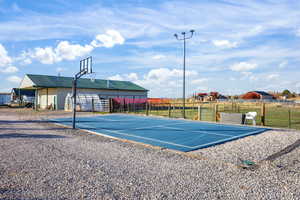 Lighted Basketball & Pickleball Court