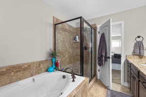 Primary Suite Bathroom (separate soaker tub & shower)