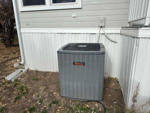 Exterior view of a central air condition unit