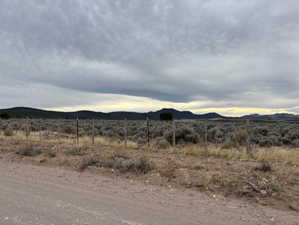 Mountain view with rural landscape