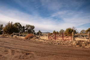 View of yard with a view of countryside