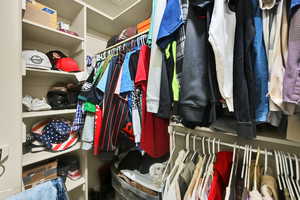 View of spacious closet