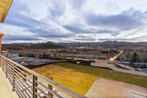 View of mountain background