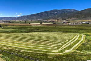 Mountain view featuring rural landscape