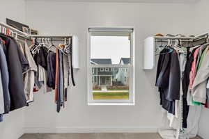 View of spacious closet