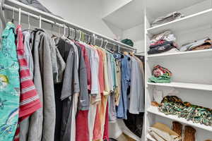 View of spacious closet