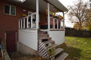 Separate basement entrance