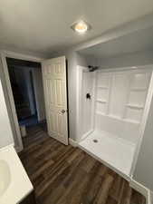 Newly finished bathroom in basement