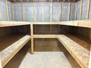 Storage with a sauna / steam room