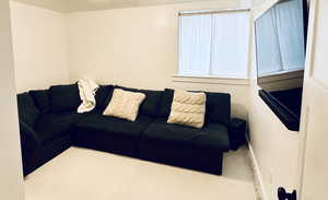 Living room with baseboards