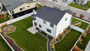 View from above of property