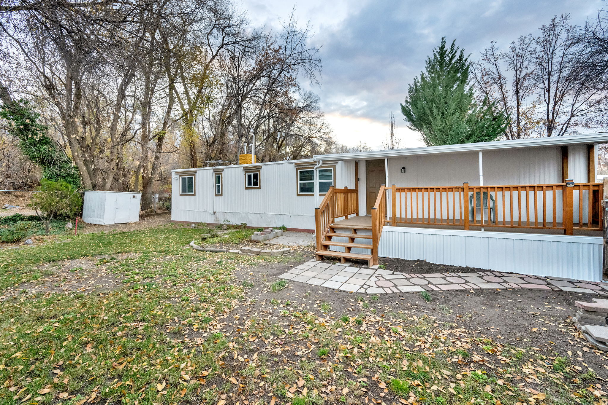 Rear view of property