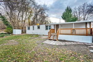 Rear view of property