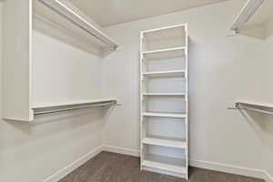 Master bedroom walk in closet