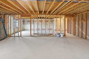 View of below grade area