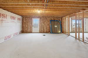 View of below grade area