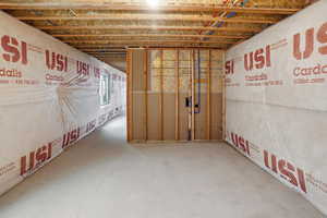 View of below grade area