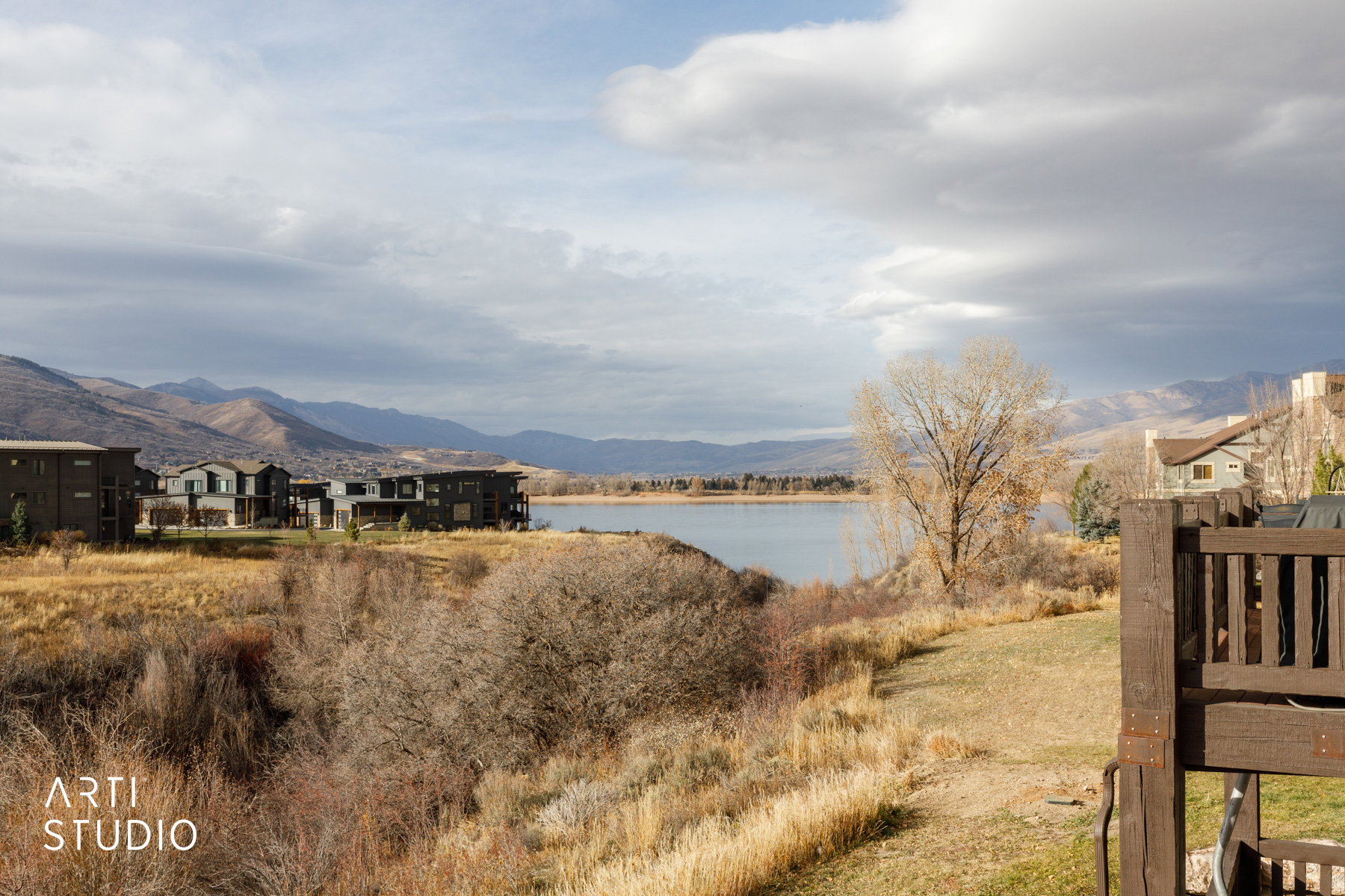 Water view featuring a mountain backdrop