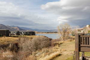 Water view featuring a mountain backdrop