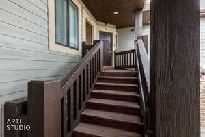 View of stairs