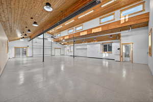 Over 2,400 SF Barn with 18' Door. Has heating and a bathroom.