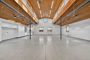 Over 2,400 SF Barn with 18' Door. Has heating and a bathroom.