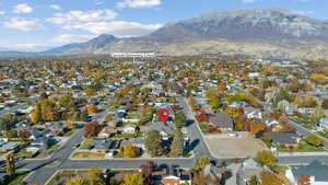 Aerial overview of property showing amazing views of Mount Timpanogos