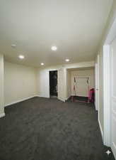 Basement family room.