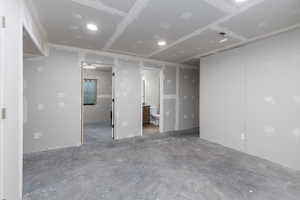 Basement family room.