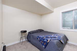 Large basement bedroom.