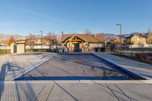 Community swimming pool.