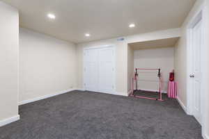 Basement family room.