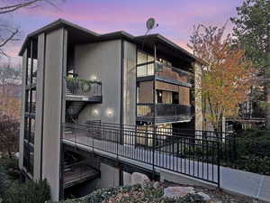 Classy view of the exterior and mature landscape