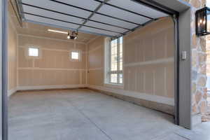 View of 3rd car garage