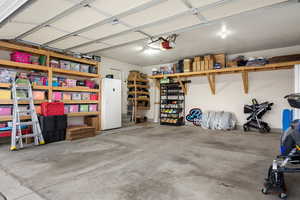 Garage with lots of built in storage