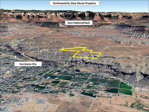 Aerial overview of property's location