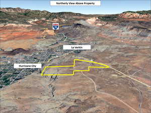 Aerial overview of property's location