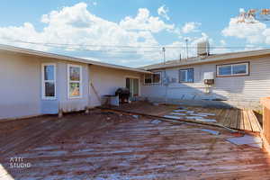 Deck with area for grilling