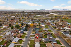 Aerial perspective of property's neighborhood