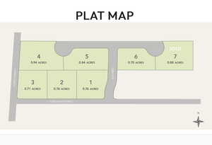 Map showing property parcels