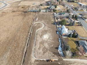 Aerial view of property and surrounding area