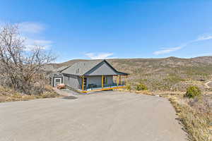 View of front facade with covered porch