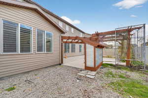 View of patio / terrace with a pergola